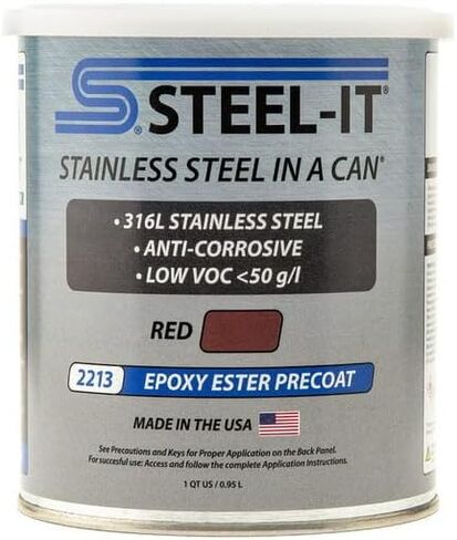 Steel-It 2213Q، طلاء إيبوكسي إستر المسبق، أحمر (1 كوارت) in Kuwait