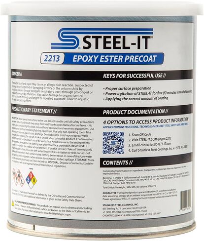 Steel-It 2213Q، طلاء إيبوكسي إستر المسبق، أحمر (1 كوارت) in Kuwait