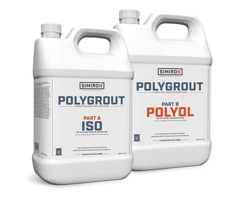 Polygrout Hybrid Polyurea for Polished Concrete & Terrazzo Floors - 2 Gal Kit – 2-Component 1:1 Mix Polished Concrete Grout & Densifier – Grindable in 1 Hour, High-Solids Void, Pore & Crack Filler in Saudi Arabia