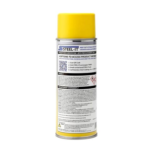 Steel-It 1400D بولي يوريثين، طلاءات طلاء صناعية، قابلة للحام، سهلة الاستخدام - أصفر آمن (علبة واحدة) in Kuwait