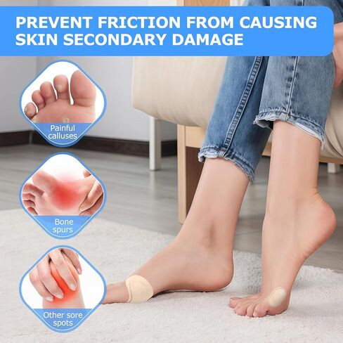 Bunion Pads to Wear with Shoes, 27 Pcs Waterproof Bunion Cushions, Self-Adhesive Foot Protectors, Reduce Friction & Rubbing for Men and Women in Saudi Arabia