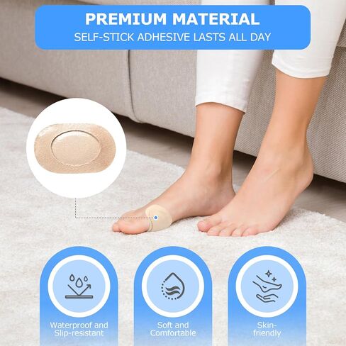 Bunion Pads to Wear with Shoes, 27 Pcs Waterproof Bunion Cushions, Self-Adhesive Foot Protectors, Reduce Friction & Rubbing for Men and Women in Saudi Arabia