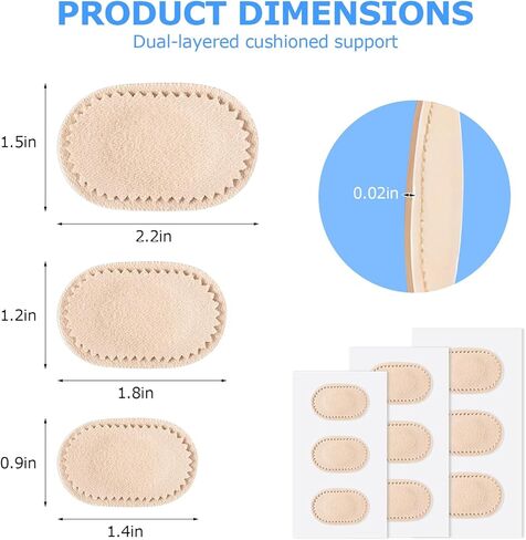Bunion Pads to Wear with Shoes, 27 Pcs Waterproof Bunion Cushions, Self-Adhesive Foot Protectors, Reduce Friction & Rubbing for Men and Women in Saudi Arabia
