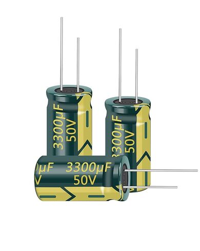 20pcs 6.3V 3300UF Capacitor 10x20mm（0.39x0.79in） High Frequency Aluminum Electrolytic Capacitors for TV, LCD Monitor, Game in Saudi Arabia