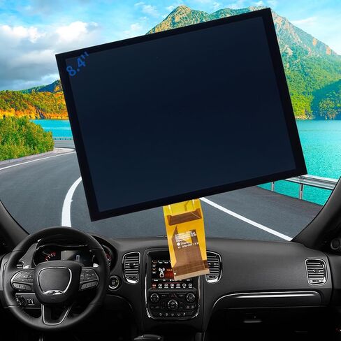 8.4" Uconnect LCD Display Touch Screen Replacement, Digitizer Screen for 2019+ Jeep Grand Cherokee Chrysler Pacifica and RAM Trucks Radio OEM Navigation System, Uconnect 4 Monitor Touchscreen in Saudi Arabia
