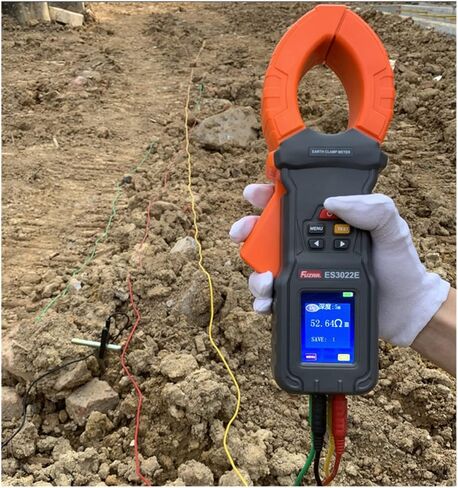 Grounding Resistance Tester Ground Pile Clamp Resistance Tester Soil Resistivity Test Loop Resistance Voltage Ammeter ES3022F in Kuwait