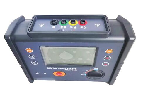 Digital Earth Resistance Tester Soil Resistivity Meter Ground Resistance Meter with Soil resistivity 0.00Ωm～9999kΩm Resistance Range 0.00Ω~30.00kΩ 2,3 and 4 Wire Test Method Data Storage 500 Set in Saudi Arabia
