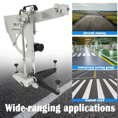 Portable Skid Resistance Tester, Digital Pendulum Friction Tester for Road Surfaces, Airport Runways & Paint Markings, Scale Distance 615000g.mm, 14kg Lightweight in Saudi Arabia