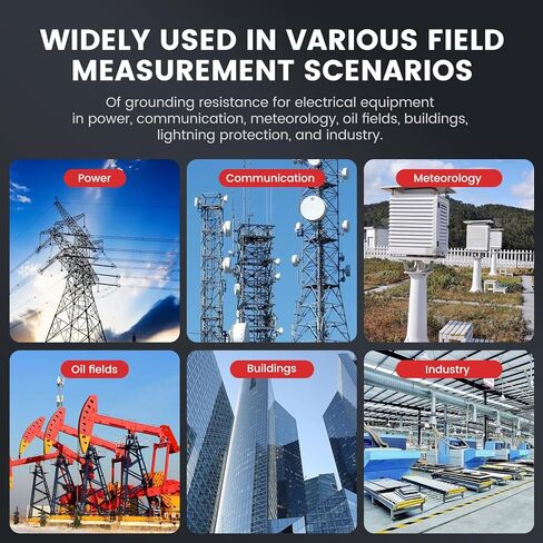 EITAI2000+ جهاز اختبار مقاومة الأرض الأرضية بمشبك بلوتوث 0.01Ω-1200Ω، 2.56 بوصة/65 مم × 1.26 بوصة/32 مم، مبيعات المصنع مباشرة in Kuwait