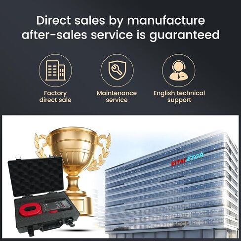 EITAI2000+ جهاز اختبار مقاومة الأرض الأرضية بمشبك بلوتوث 0.01Ω-1200Ω، 2.56 بوصة/65 مم × 1.26 بوصة/32 مم، مبيعات المصنع مباشرة in Kuwait