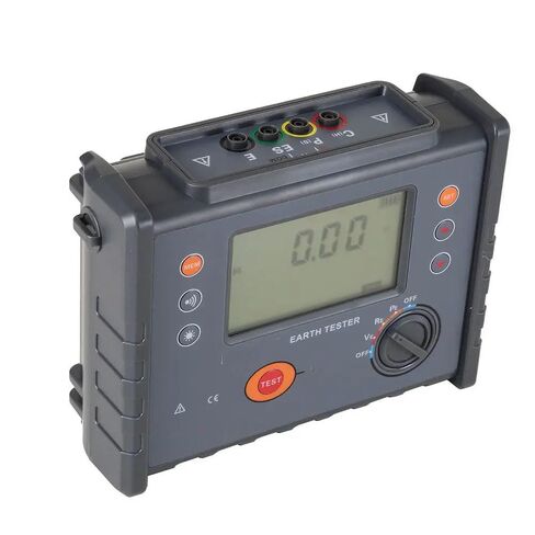 Ground Resistance Test Meter Earth Resistance Soil Resistivity Tester with 500 Sets Data Storage Resistance Range 0.00Ω~30.00kΩ Soil resistivity 0.00Ωm～9999kΩm 2,3 and 4 Wire Test Method in Saudi Arabia