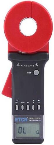 ETCR2100C+ Clamp Ground Earth Resistance Tester 0.01-1200ohm 0.00mA-20.0A With Data Storage Function Alarm System in Kuwait