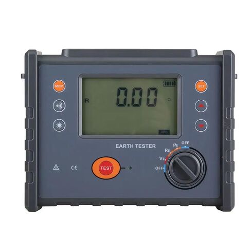 Digital Earth Resistance Tester Instrument Soil Resistivity Tester Meter with 2,3 and 4 Wire Test Method Resistance Range 0.00Ω~30.00kΩ Soil resistivity 0.00Ωm～9999kΩm 500 Sets Data Storage in Saudi Arabia