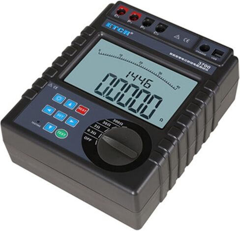 Earth Ground Resistance Tester Kit ETCR3700 0.0001 Ohm -30.0kohm Equipotential Bonding Resistance Tester in Kuwait