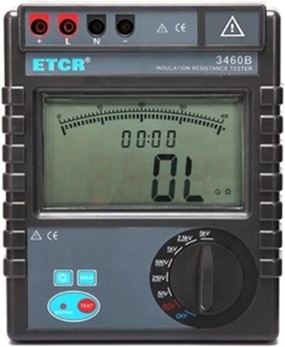 Earth Ground Resistance Tester ETCR3460B 5000V,0.1Mohm - 400Gohm,AC/DC0V-750V High Performance Hv Insulation Resistance Tester in Kuwait