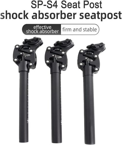 Mountain Electric Bike Seat Post, 27.2mm Aluminum Alloy Bicycle Seat Post, 350mm Length,Travel 50mm for MTB, Road Bike, E-MTB in Kuwait