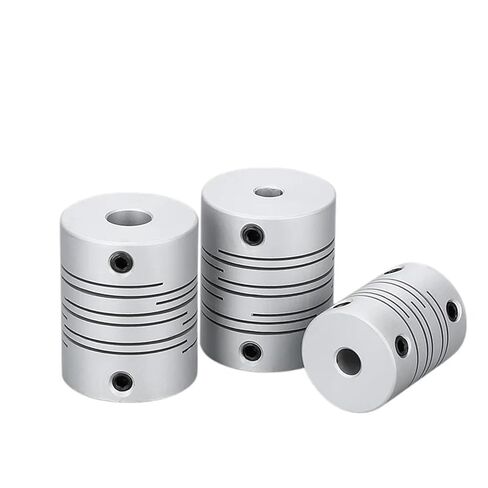 CI Parallel Line Coupling D20L26 4/5/6/6.35/7/8mm Aluminum Alloy 3D Printer Coupling Groove Type Elastic Screw Coupling(4x8) in Saudi Arabia