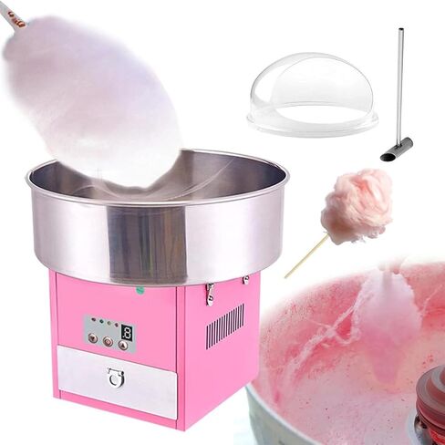 980W Commercial Cotton Candy Machine, Professional Cotton Candy Maker, Electric Candy Floss Maker for Birthday Party in Saudi Arabia