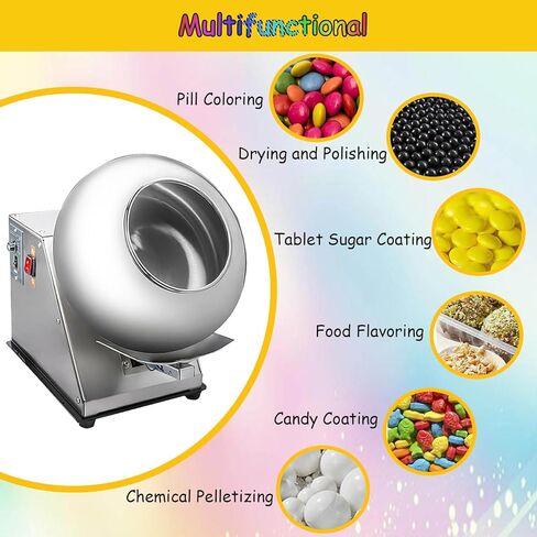 Candy Coater Machine,Coater Sugar Ball Coating Drying Machine,Automatic Tablet Coating Machine,for Pharmaceutical and Food Industries in Saudi Arabia