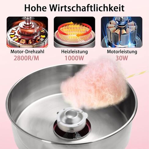 980W Commercial Cotton Candy Machine, Professional Cotton Candy Maker, Electric Candy Floss Maker in Saudi Arabia