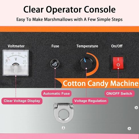 980W Commercial Cotton Candy Machine, Professional Cotton Candy Maker, Electric Candy Floss Maker in Saudi Arabia