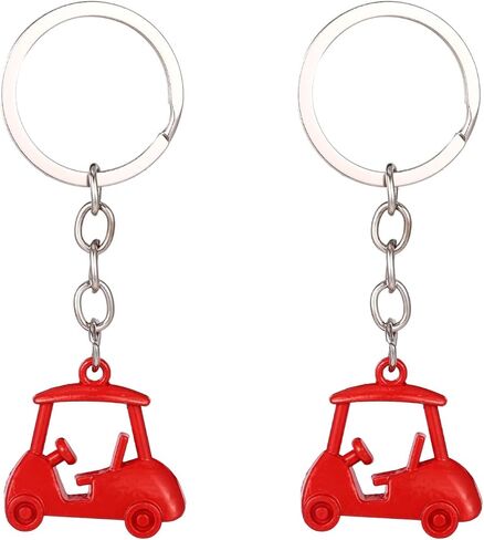 Penitue Golf Cart Keychains, Zinc Alloy Golf Keychain for Men Women Golfers Enthusiasts Accessories Souvenir in Saudi Arabia