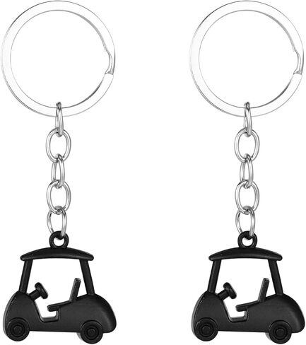 Penitue Golf Cart Keychains, Zinc Alloy Golf Keychain for Men Women Golfers Enthusiasts Accessories Souvenir in Saudi Arabia