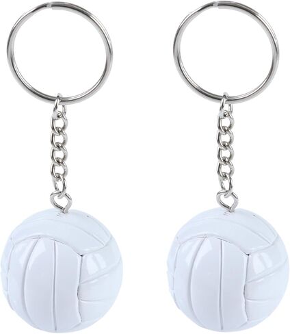 2Pcs Volleyball Keychains, 1.5inch/3.8cm Mini Volleyball Key Chain, Sport Ornament Accessories for Backpack Bag in Saudi Arabia