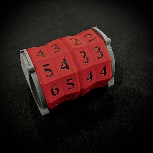 Large Spindown Counter for Tracking Counters, Tokens, and Life - MTG CCG Accessory (Mono Black White Font) in Saudi Arabia