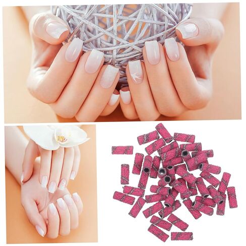 PartyKindom 50pcs Manicure Sanding Bands Nail Sanding Mini Rings Bands Ring for Nail Drill Polish in Saudi Arabia