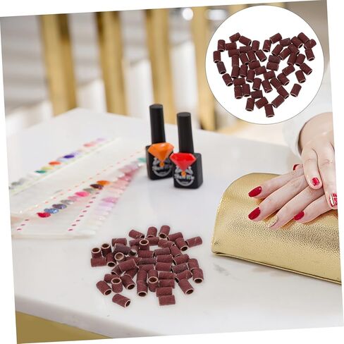 DECHOUS Mounted Cylindrical Grinding Heads Sanding Bands Grit for Nail Drill Abrasive Sleeves for Use Manicure Tools in Saudi Arabia