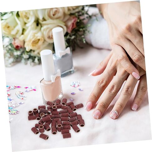 DECHOUS Mounted Cylindrical Grinding Heads Sanding Bands Grit for Nail Drill Abrasive Sleeves for Use Manicure Tools in Saudi Arabia