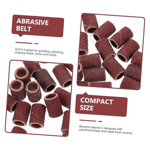 DECHOUS Mounted Cylindrical Grinding Heads Sanding Bands Grit for Nail Drill Abrasive Sleeves for Use Manicure Tools in Saudi Arabia