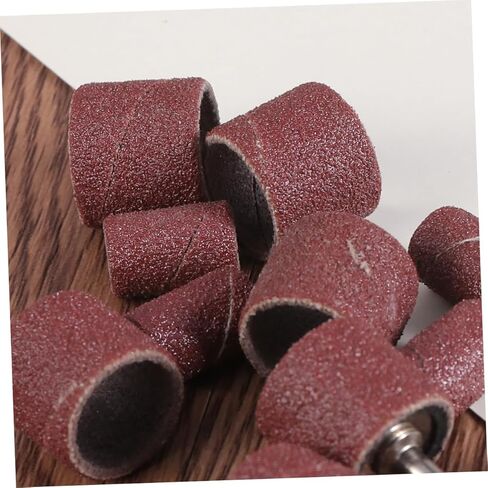 NUOBESTY 14Pc Sanding Drum Bands Set with Mandrels for Pet Nail Drill Sleeves Compatible with Rotary Tools for Grooming and Polishing in Saudi Arabia