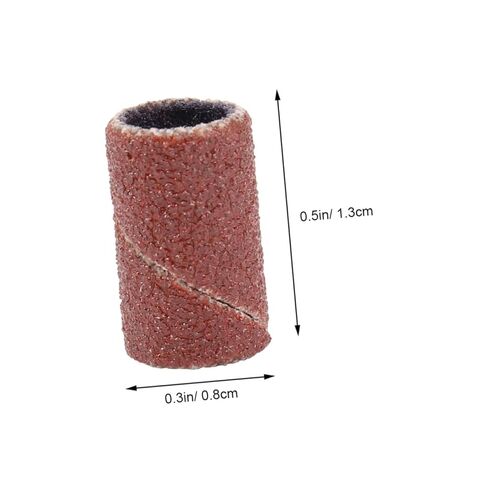 LIFKOME 100pcs Nail Drill Grinding Heads 180 Grit Abrasive Sanding Bands for Manicure Tools Compatible Electric Nail Drills for and Woodcarving in Saudi Arabia