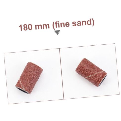 LIFKOME 100pcs Nail Drill Grinding Heads 180 Grit Abrasive Sanding Bands for Manicure Tools Compatible Electric Nail Drills for and Woodcarving in Saudi Arabia