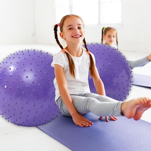 1PC Peanut Ball 35x18 Inch Anti Burst Peanut Exercise Ball with a Air Thicken PVC Peanut Ball for Kids Therapy Pregnancy Portable Yoga Ball for Home Gym Fintness Style1 in Saudi Arabia
