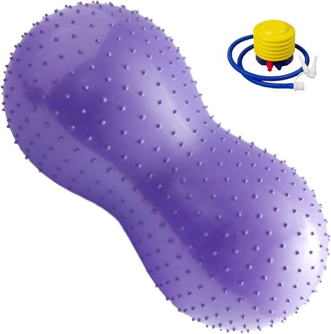 1PC Peanut Ball 35x18 Inch Anti Burst Peanut Exercise Ball with a Air Thicken PVC Peanut Ball for Kids Therapy Pregnancy Portable Yoga Ball for Home Gym Fintness Style1 in Saudi Arabia
