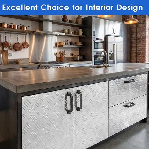 Aluminum Diamond Plate Sheet, 8" x 4", 11 Gauge (3mm) Aluminum Tread Checker Plate Metal for Trailer, Toolbox, Flooring, Garage Wall Protection,2 Pack in Kuwait