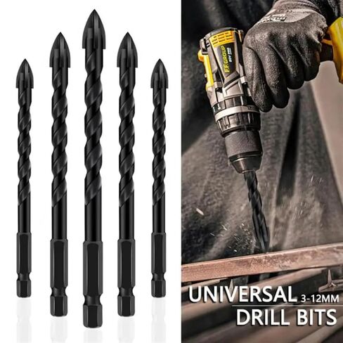 3-12mm Drill Bit Multifunctional Glass Triangle Diamond Drill Set Ceramic Tile Concrete Brick Wood Punching Hole Saw Metal Drill (Size : 8mm) in Saudi Arabia