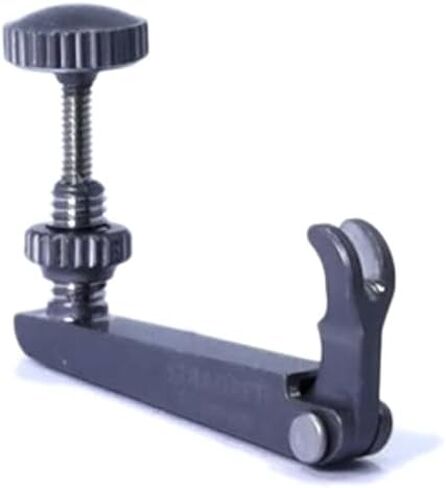 جهاز ضبط دقيق من التيتانيوم 2.0 مع مسمار معدني مقاوم للاهتراء بلون تيتانيوم ساطع أو رمادي بندقية، للكمان وأداة ضبط الأوتار (ساطع) in Kuwait