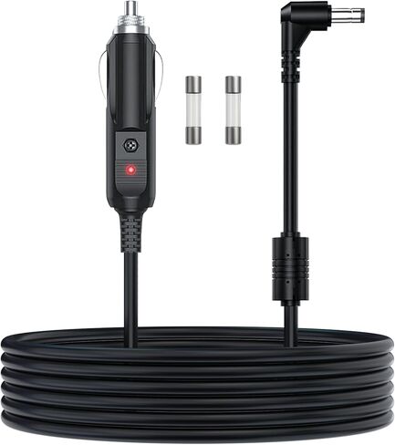 DC Power Cable Compatible with Inogen One g2 g3 g4 g5 Car Charger,for Inogen Car Charger Power Cord Replace BA-306 BA-301 BA-302 BA-303，Equipped with Replaceable Fuses in Kuwait