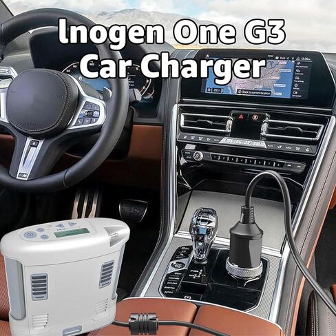 DC Power Cable Compatible with Inogen One g2 g3 g4 g5 Car Charger,for Inogen Car Charger Power Cord Replace BA-306 BA-301 BA-302 BA-303，Equipped with Replaceable Fuses in Kuwait