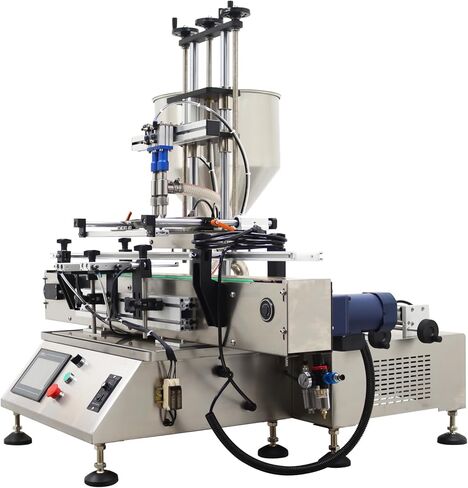 Fully Automatic Paste Filling Machine 10-100ml Paste Filler Machine with Conveyor Belt 8mm Nozzle Double Head for Paste Caviar,Sauce 110V 60hz in Saudi Arabia