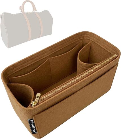 Keepall Bag Organizer for Lv Keepall 50 Insert Keepall 45 Organizer Base Shaper Handmade 3mm Premium Wool Felt Snug Sturdy (Keepall 55, Black) in Saudi Arabia