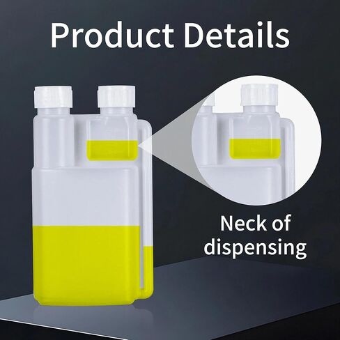 عبوة من زجاجتين للضغط مع زجاج مدمج - قارورة بلاستيكية HDPE مزدوجة الحجرة سعة 250 مل و25 مل، موزع محمول للمشروبات الكحولية والزيوت والسفر والحانات in Kuwait