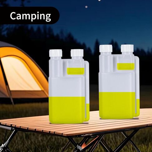 عبوة من زجاجتين للضغط مع زجاج مدمج - قارورة بلاستيكية HDPE مزدوجة الحجرة سعة 250 مل و25 مل، موزع محمول للمشروبات الكحولية والزيوت والسفر والحانات in Kuwait