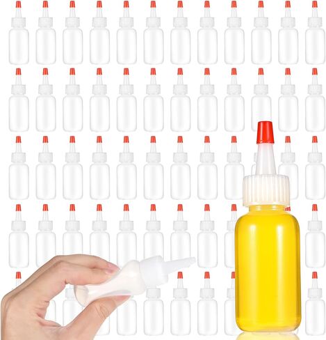 60 Pcs Squeeze Bottle for Liquids, Mini Sauce Bottles with Squeeze Top Caps, for Icing Cookie Decorating Sauces Condiments Arts Crafts (1 Oz) in Saudi Arabia