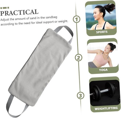Outanaya Workout Training Sandbag Handles for Full Body Fitness Weight Sandbag for Strength Training Yoga and Agility Exercises Canvas Design Gray in Saudi Arabia