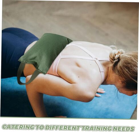 GANAZONO 2kg Canvas Sandbag with Handle Weight Bag for Yoga Dance Fitness Training Empty Sandbag for Versatile Workouts Easy to Transport in Saudi Arabia